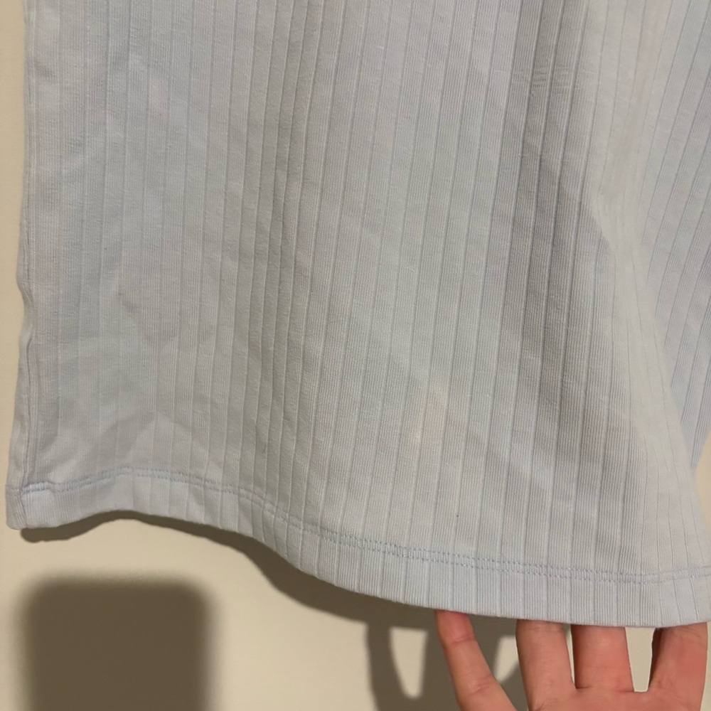 Aerie ribbed tank top pastel light blue size medium - Picture 5 of 5
